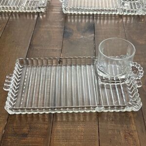 Hazel Atlas 1940s Sip Snack and Smoke Set